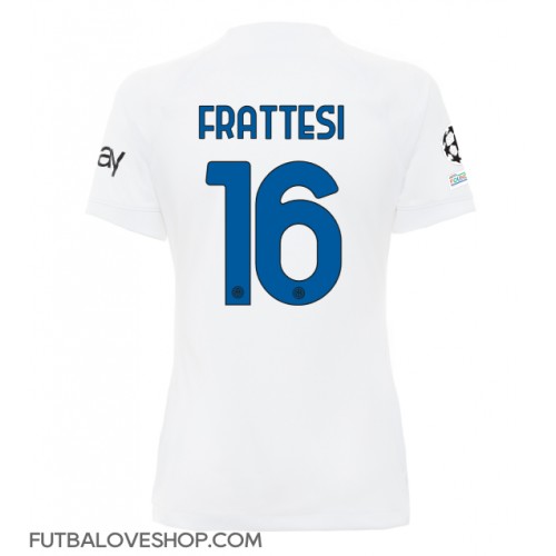 Dres Inter Milan Davide Frattesi #16 Preč pre Ženy 2023-24 Krátky Rukáv